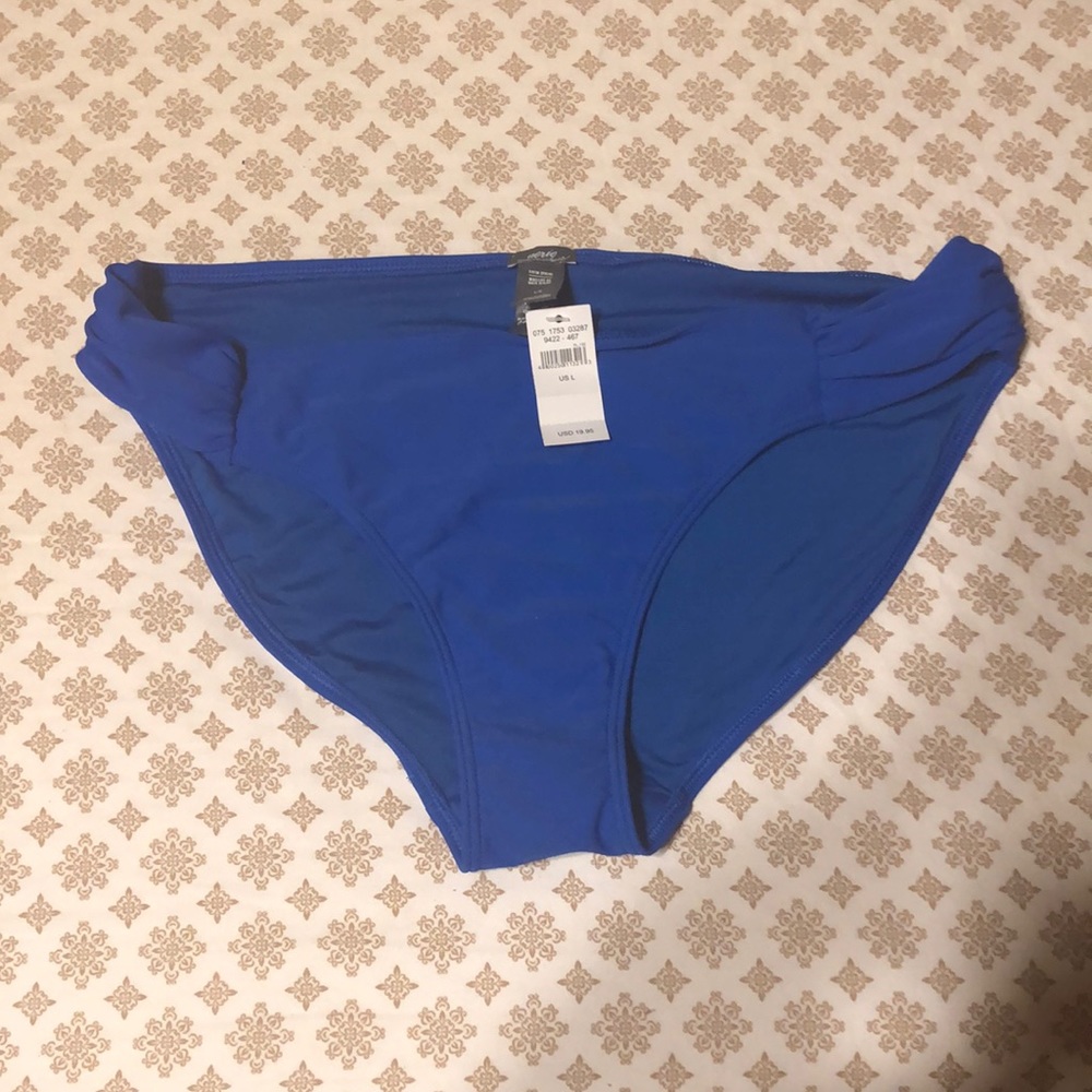 Blue bikini bottoms
